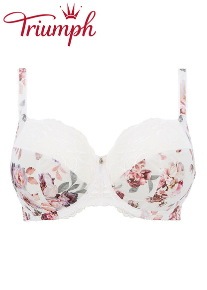 Triumph - (4 τεμ.)🥇2025 Σουτιέν με μπανέλα και φλοράλ σχέδιο 🌸