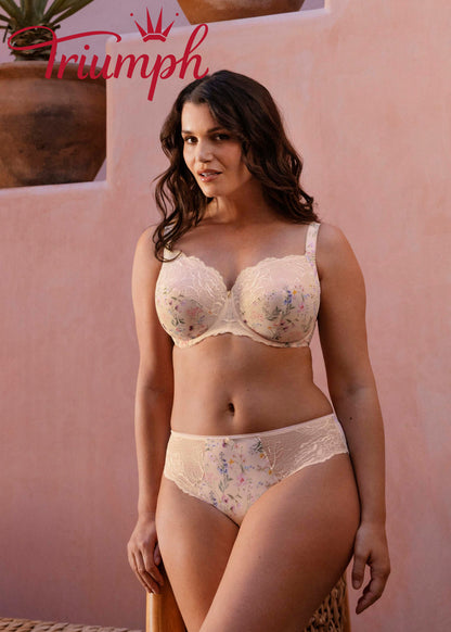 Triumph - (4 τεμ.)🥇2025 Σουτιέν με μπανέλα και φλοράλ σχέδιο 🌸
