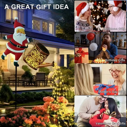 🎅Ηλιακά φώτα βραστήρα με θέμα τον Άγιο Βασίλη