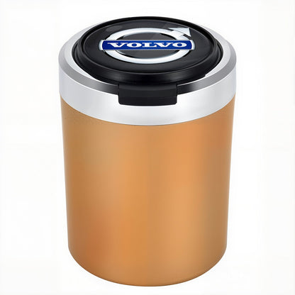 Σταχτοδοχείο αυτοκινήτου με LED από ανοξείδωτο ατσάλι Woyuosn χωρίς καπνό