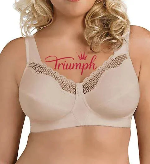 Triumph - (4 τεμ.) Μοναδικό, βαμβακερό σουτιέν με καμπύλη χωρίς μπανέλα